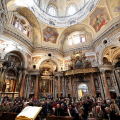 La celebrazione religiosa in ricordo dei caduti italiani sul fronte russo nel 1941-1943 nella chiesa di San Lorenzo