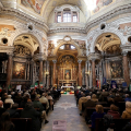La celebrazione religiosa in ricordo dei caduti italiani sul fronte russo nel 1941-1943 nella chiesa di San Lorenzo
