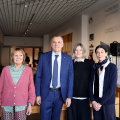 Rosanna Purchia, Assessora alla Cultura della Città di Torino; Massimo Broccio, Presidente di Fondazione Torino Musei; Chiara Bertola, nuova Direttrice della GAM; Laura Fornara, Segretario Generale Compagnia di San Paolo