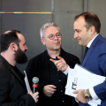 Il Sindaco Stefano Lo Russo con Salvatore Vitale e Menno Liauw
