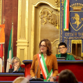 La Vicesindaca Michela Favaro interviene alla cerimonia della Giornata in memoria delle vittime innocenti delle mafie
