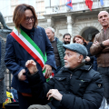 La Vicesindaca Michela Favaro con Gian Carlo Caselli, Presidente Onorario di Libera Piemonte