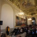 Un momento della conferenza stampa