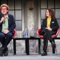 Arianna Censi, Assessora alla Mobilità del Comune di Milano e Chiara Foglietta, Assessora all'Innovazione e Trasporti della Città di Torino