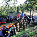 80° Anniversario eccidio Pian del Lot - Commemorazione presso il monumento ai Caduti