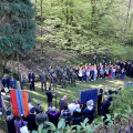 80° Anniversario eccidio Pian del Lot - Commemorazione presso il monumento ai Caduti