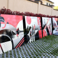 Al Motovelodromo inaugurata l’opera che celebra la tappa torinese del Giro d’Italia