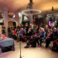 L'affollatissima conferenza stampa