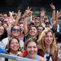 I festeggiamenti delle tifose di Jhonatan Narvaez