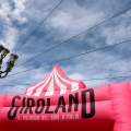 In Piazza Vittorio Veneto Giroland, il villaggio del Giro d'Italia