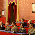 Un momento della celebrazione ufficiale della Giornata della Memoria della Deportazione Politica e Militare.in Sala Rossa