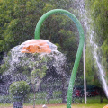 La nuova area con giochi d'acqua del parco Carrara (Pellerina)