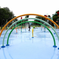 La nuova area con giochi d'acqua del parco Carrara (Pellerina)