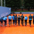 Al Circolo Sporting La Stampa si asciugano i campi dopo 3 giorni di pioggia