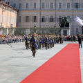 In piazza Castello la cerimonia dell’Alza Bandiera