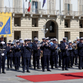 In piazza Castello la cerimonia dell’Alza Bandiera
