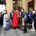 Il Sindaco Lo Russo riceve Gianduja e Giacometta nel Cortile d'Onore di Palazzo Civico