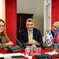 La Vicesindaca Michela Favaro porta i saluti istituzionali alla visita di una delegazione marocchina formata da rappresentanti dei Ministeri del Regno del Marocco nell'ambito del progetto Mentor2