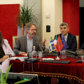 Un momento dell'incontro in Sala Colonne