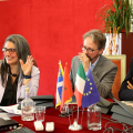 Un momento dell'incontro in Sala Colonne