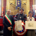 Walter Galliano, nei panni di Capitan America,  fondatore della NIDA – Nazionale Italiana dell’amicizia