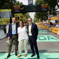 Il Sindaco Lo Russo con la Vicesindaca Favaro e l'Assessore Carretta sul traguardo del Tour