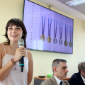 Matilda Elia, vincitrice del concorso per la progettazione delle medaglie aree Sport e SPRINT Generation