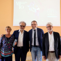 Rosanna Purchia, Assessora alla Cultura della Città di Torino; Giorgio Battistelli, Direttore Artistico MITO SettembreMusica; Stefano Lo Russo, Sindaco di Torino; Alessandro Isaia,  Fondazione per la Cultura Torino.