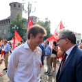 Andrea Joly con Stefano Tallia, Presidente Ordine dei Giornalisti del Piemonte