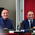 Il Sindaco Stefano Lo Russo e il presidente della Regione Piemonte Alberto Cirio