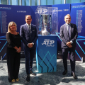 Il trofeo delle Nitto ATP Finals esposto fino a domenica 15 settembre nell’atrio del Grattacielo della Regione Piemonte