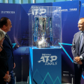 Il trofeo delle Nitto ATP Finals esposto fino a domenica 15 settembre nell’atrio del Grattacielo della Regione Piemonte