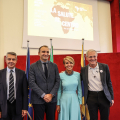 Marco Gilli, Presidente della Fondazione Compagnia di San Paolo; Stefano Lo Russo, Sindaco di Torino; Patrizia Sandretto Re Rebaudengo, Presidente Fondazione Sandretto Re Rebaudengo e Don Dante Carraro, Direttore Medici con l’Africa Cuamm