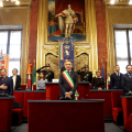 Palazzo Civico, sala Rossa: Cerimonia di consegna della targa di “Torino Città Presidenziale”