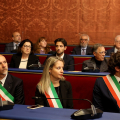 Palazzo Civico, sala Rossa: Cerimonia di consegna della targa di “Torino Città Presidenziale”
