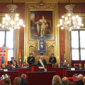 Palazzo Civico, sala Rossa: Cerimonia di consegna della targa di “Torino Città Presidenziale”