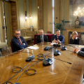 La firma degli accordi istitutivo del premio “Giuseppe Saragat” e del premio “Carla Voltolina Pertini”
