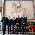 La firma degli accordi istitutivo del premio “Giuseppe Saragat” e del premio “Carla Voltolina Pertini”
