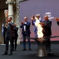 L'accensione del Braciere dei FISU World University Games