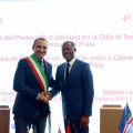 Il Sindaco Stefano Lo Russo con Francisco Avelino Vieira de Carvalho, Sindaco di Praia - Capo Verde