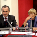 Dario Gallina, Presidente della Camera di commercio di Torino e  l'assessora alla Cultura della Città di Torino, Rosanna Purchia