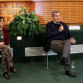 Marta Cartabia e Mario Calabresi