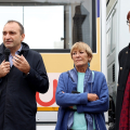 Stefano Lo Russo, Sindaco di Torino; Rosanna Purchia, Assesora alla Cultura della Città di Torino; Cecilia Cognini, Dirigente servizio Biblioteche