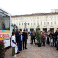 L'inagurazione del Bibliobus in piazza San Carlo