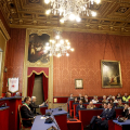 Palazzo Civico, Sala Rossa: Cerimonia di conferimento del Sigillo Civico a Christian Greco