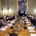 Un momento dell'incontro in Sala Congregazioni
