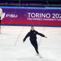 Carolina Kostner sul ghiaccio del Palavela