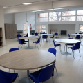 La sala comune del nuovo housing sociale di via Fiesole