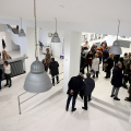 Un momento dell'inaugurazione del nuovo housing sociale di via Fiesole