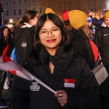 Un'atleta da Singapore